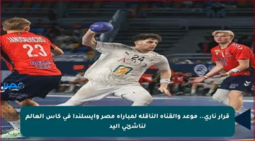 قرار ناري.. موعد والقناة الناقلة لمباراة مصر وآيسلندا في كأس العالم لناشئي اليد